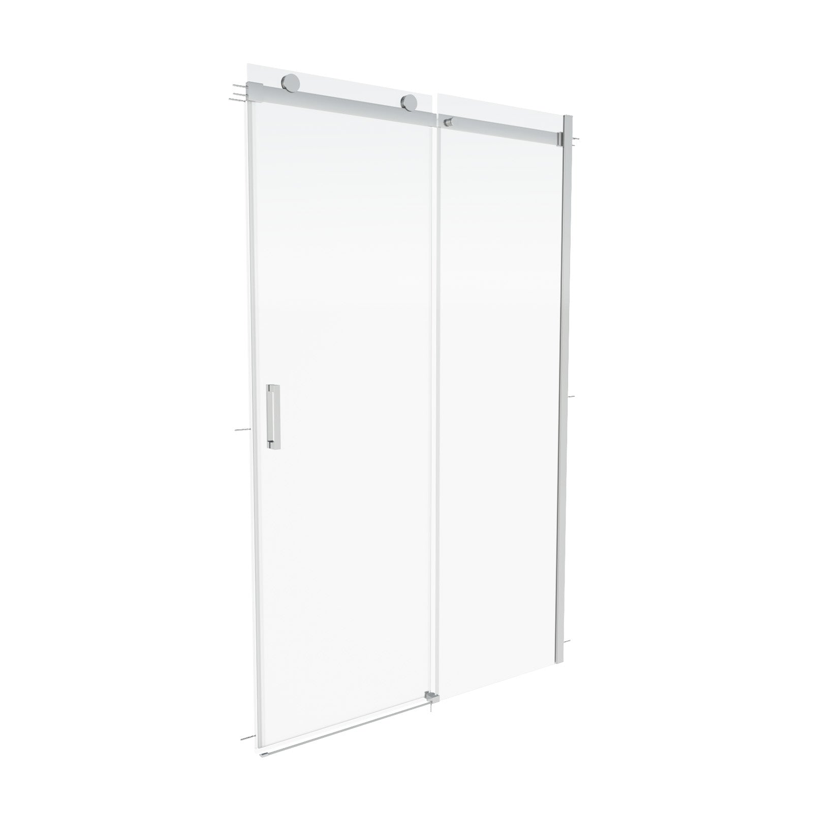 Hardwick 1100mm Frameless Sliding Shower Door 8mm Clear Tempered Glass