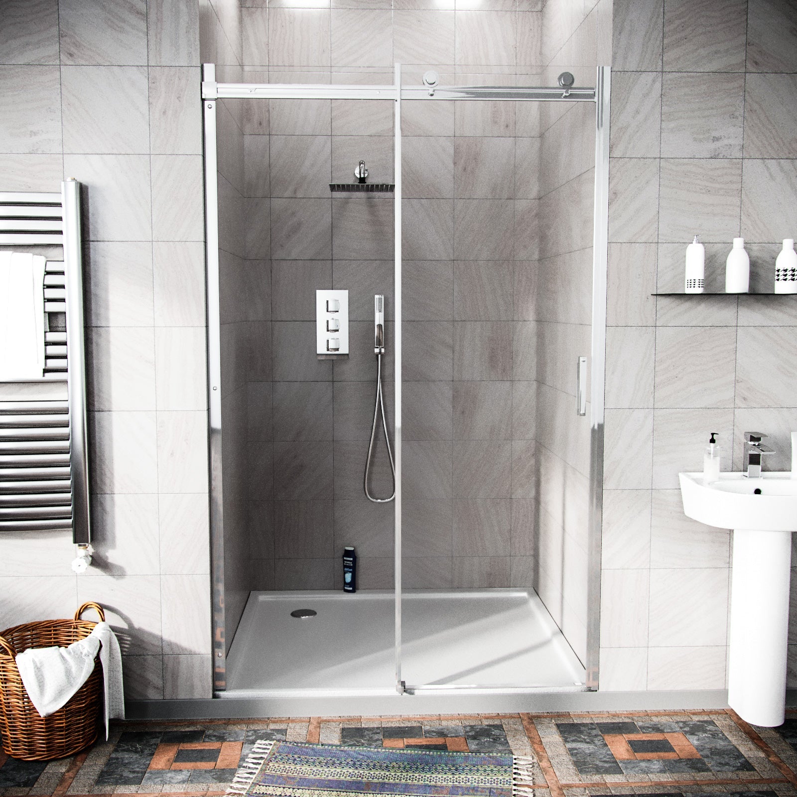 Shower enclosure door 1100 mm image # Options_1100 mm