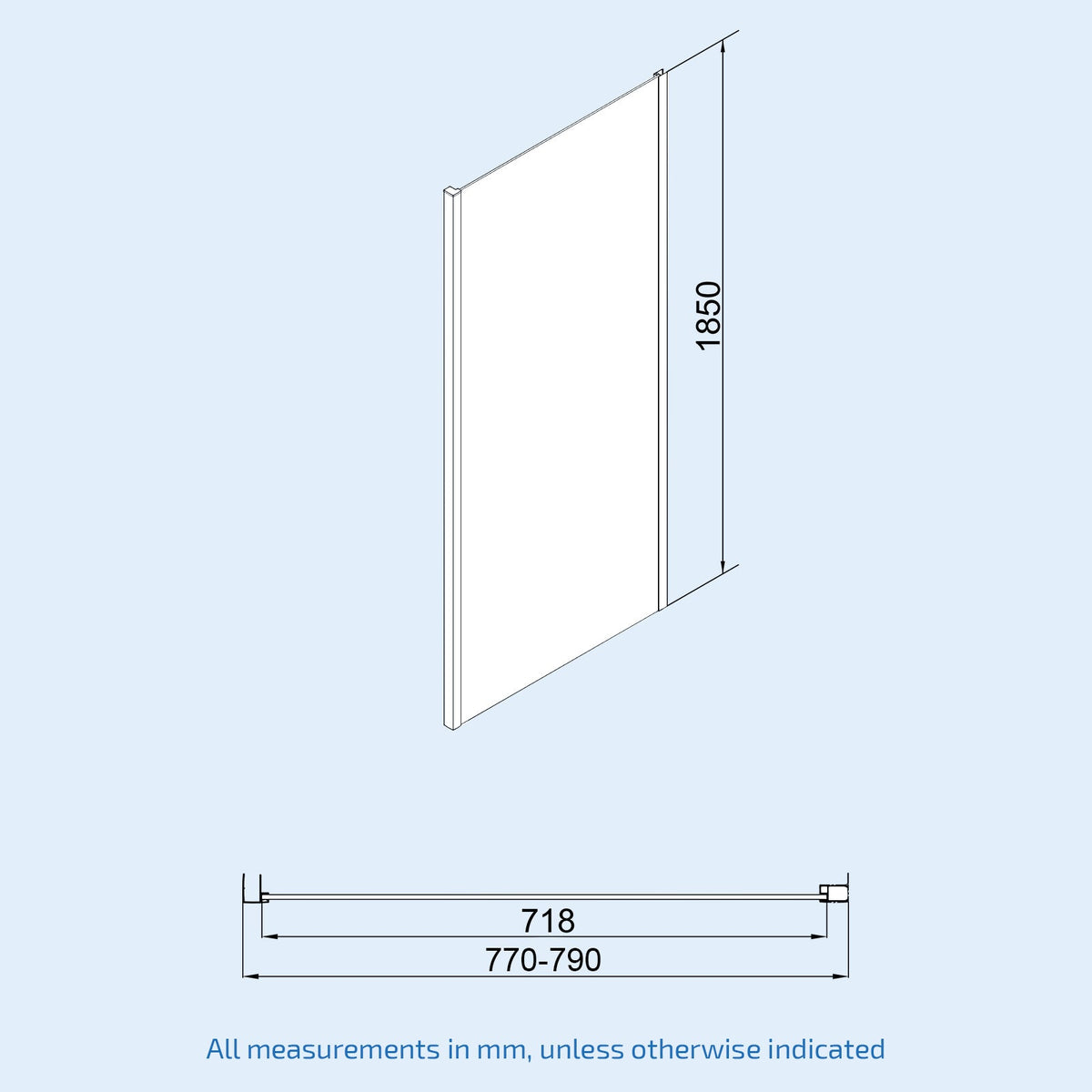 Sliding Shower Door Enclosure #Options_1000 x 800 mm|1000 x 800 mm|1100 x 800 mm|1200 x 800 mm|1300 x 800 mm|1400 x 800 mm|1500 x 800 mm|1600 x 800 mm|1700 x 800 mm