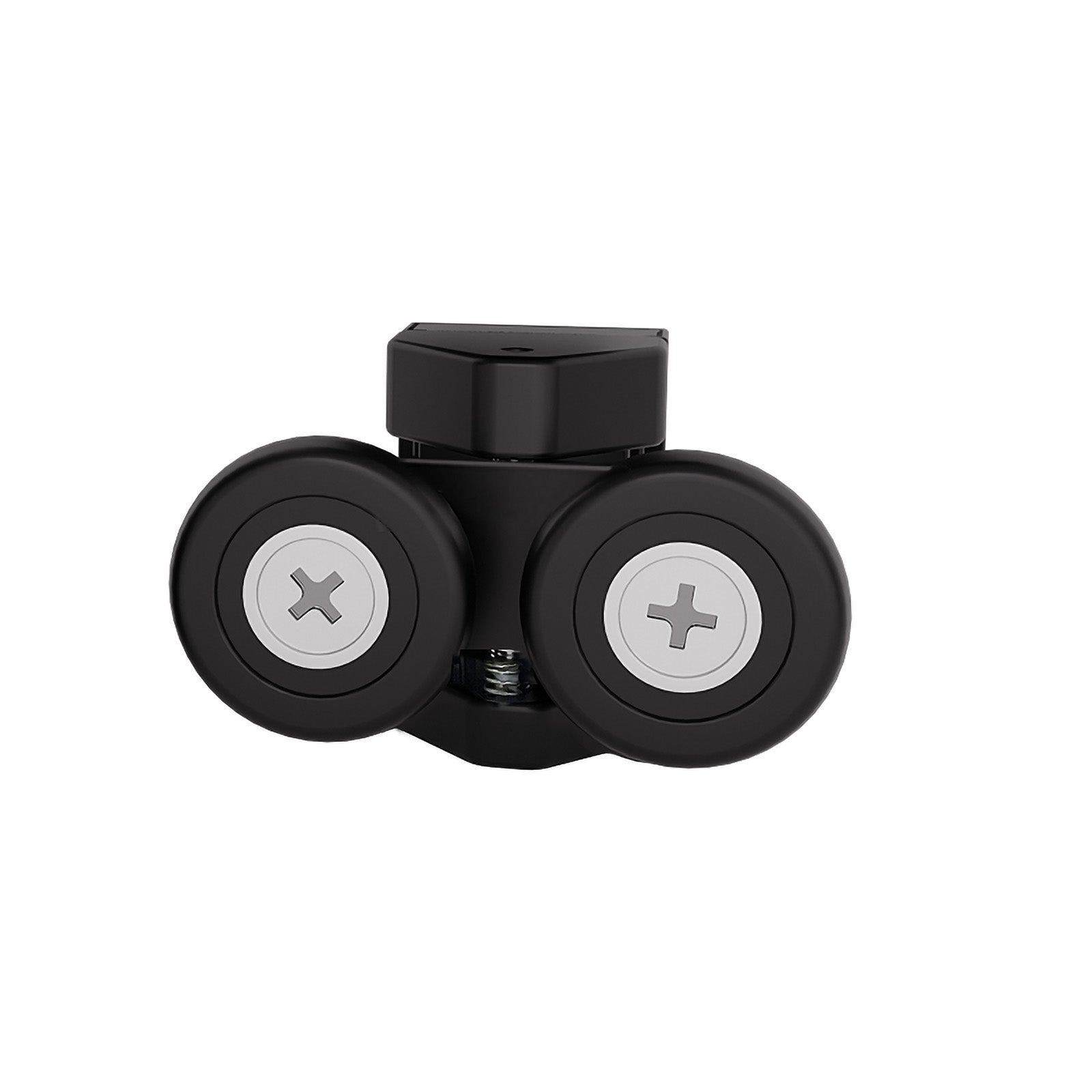 4 Shower Door Wheels 23mm Black Twin upper and bottom Roll Runners