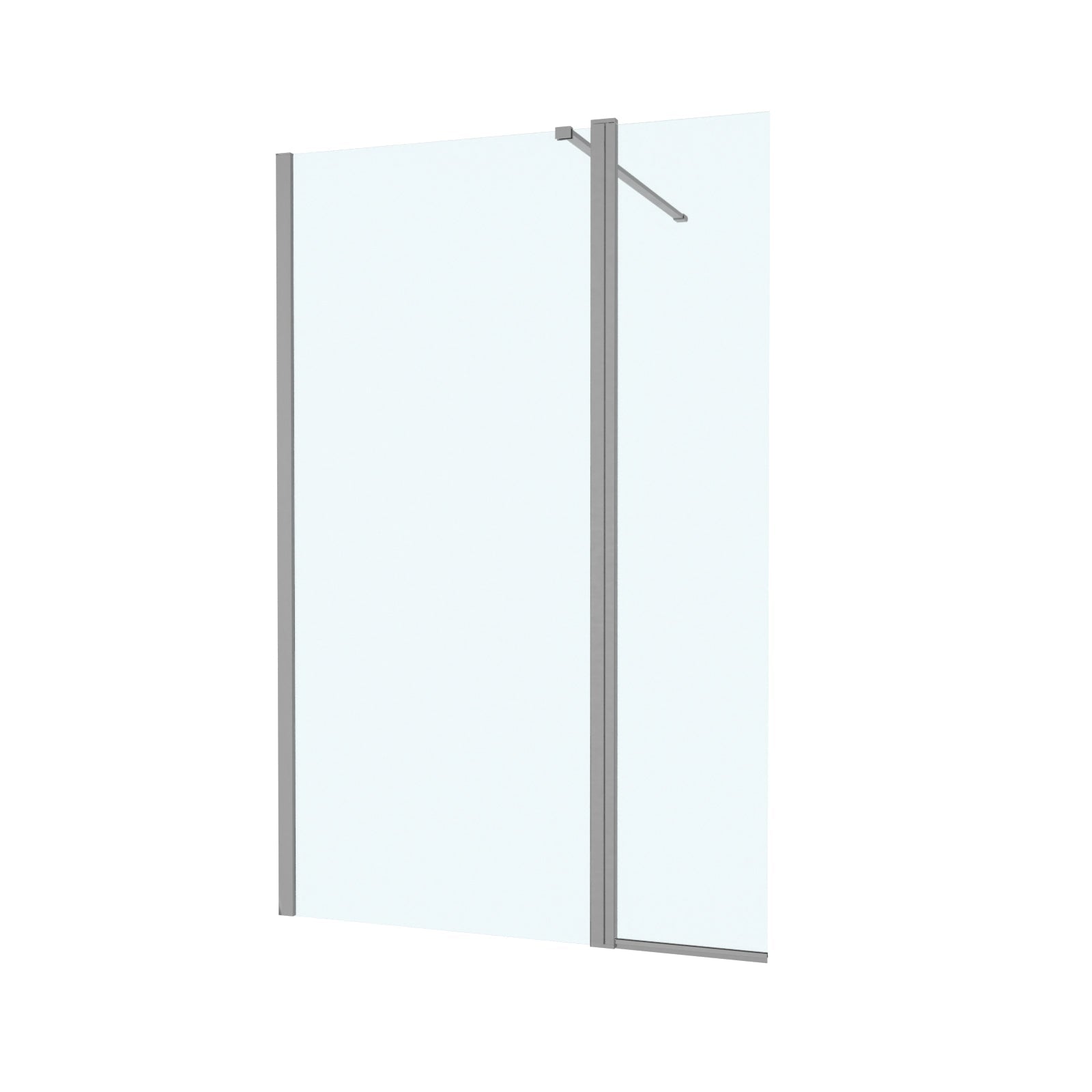 Magna Wet Room 700mm Shower 8mm Tempered Glass Screen with 300mm Return Panel