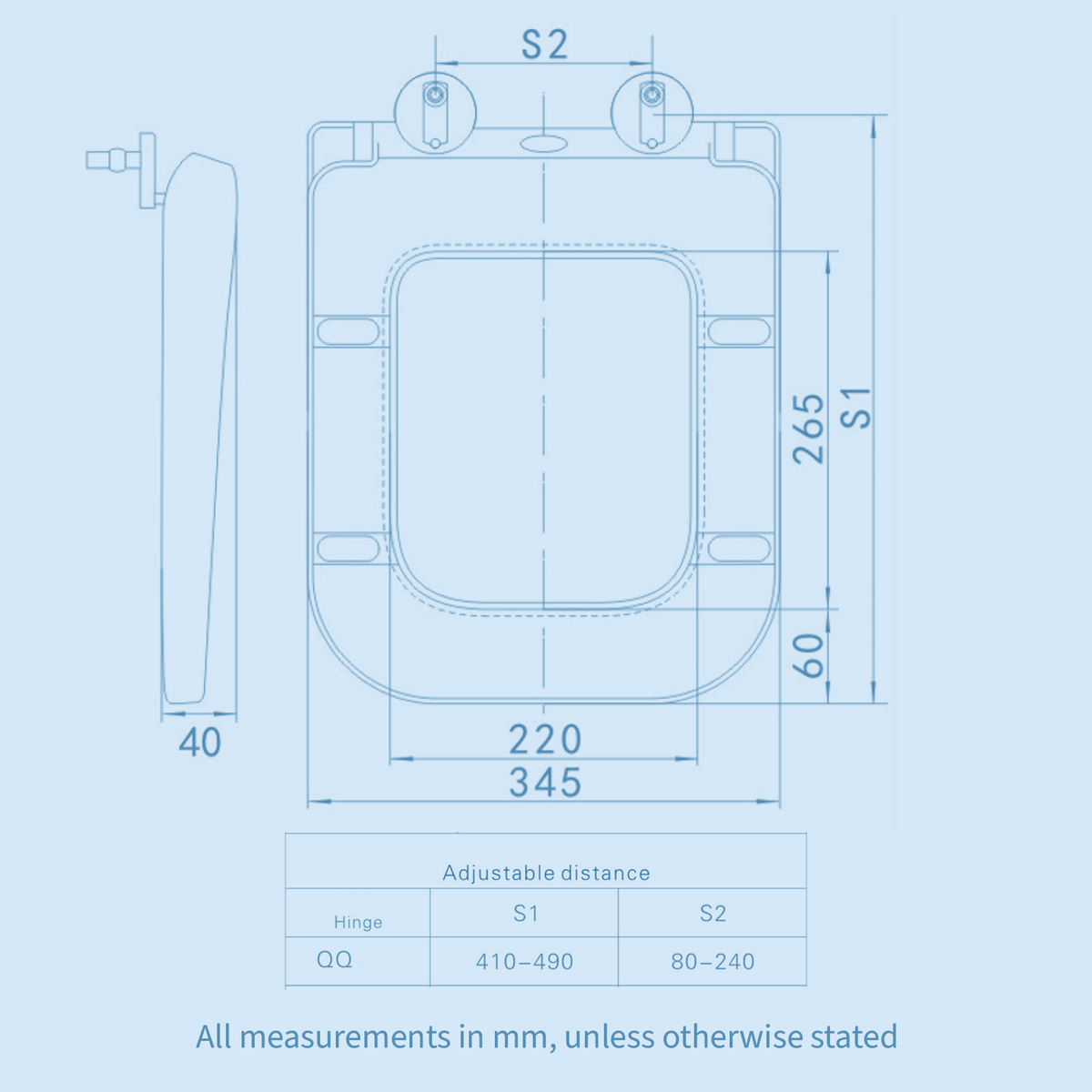 Kartell Options 600 White Comfort Height Close Coupled Rimless Square Toilet with Cistern & Soft Close Seat