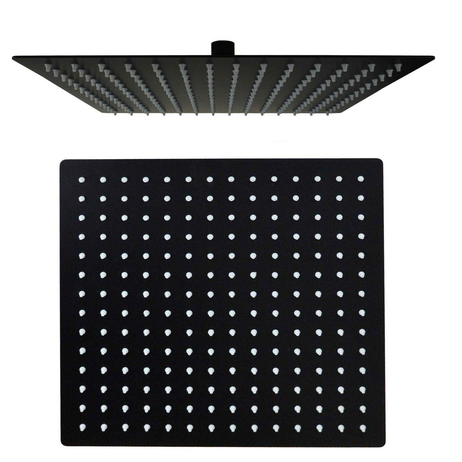 Temel 2 Dial 2 Way Thermostatic Mixer Valve, 300mm Shower Head, Handset Shower Set Matte Black