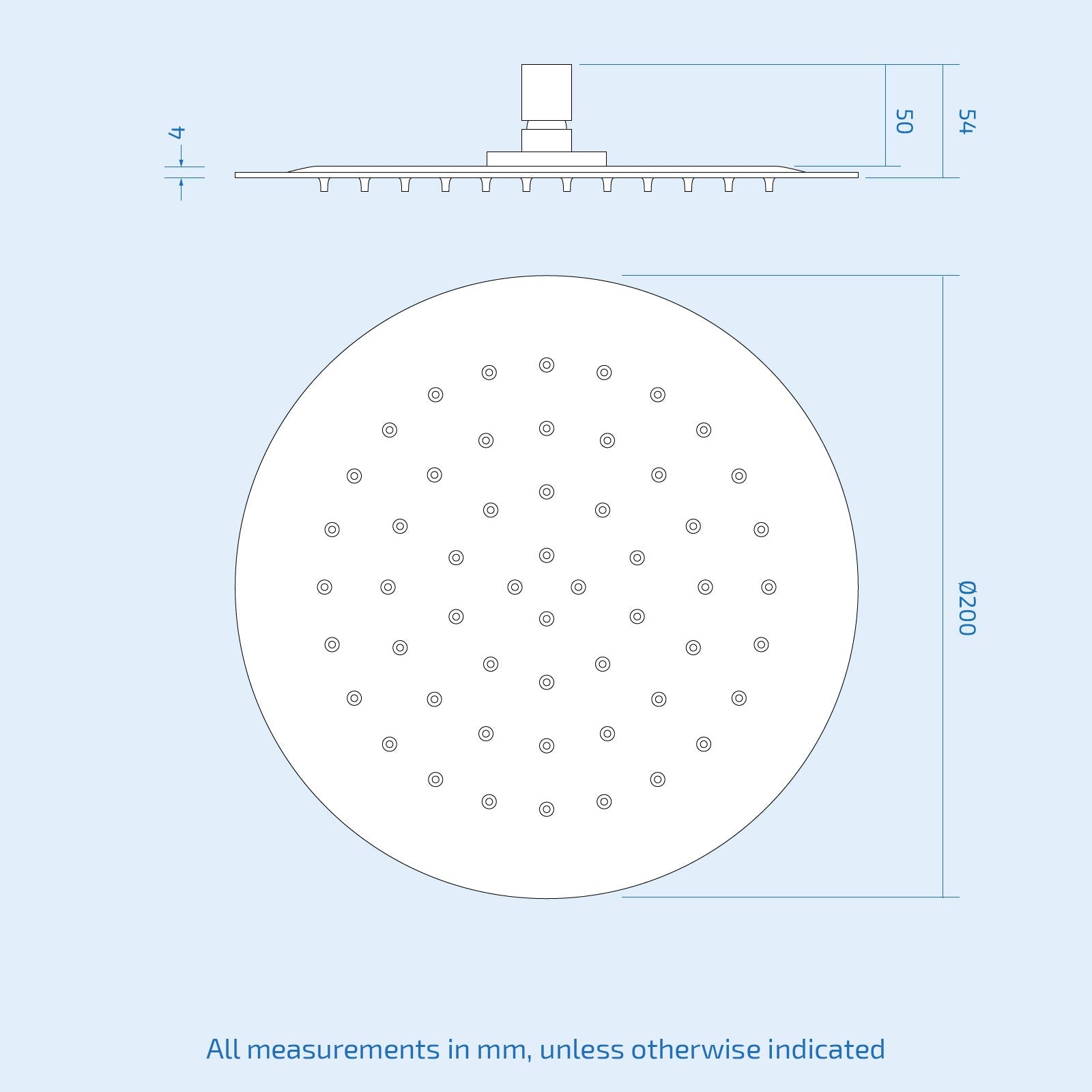 Flora Round 3 Way Concealed Thermostatic Shower Mixer Valve, Shower Head, Handset, Bath Filler Set Chrome