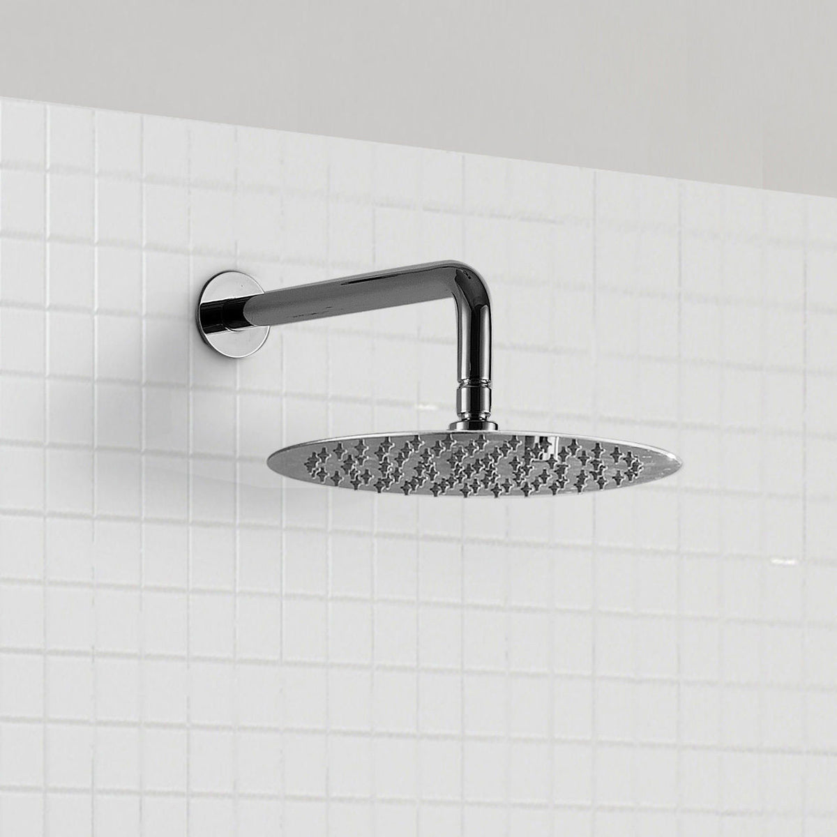 Modern Concealed Thermostatic Mixer Valve With Ceiling Shower Head And Handset Rail Kit