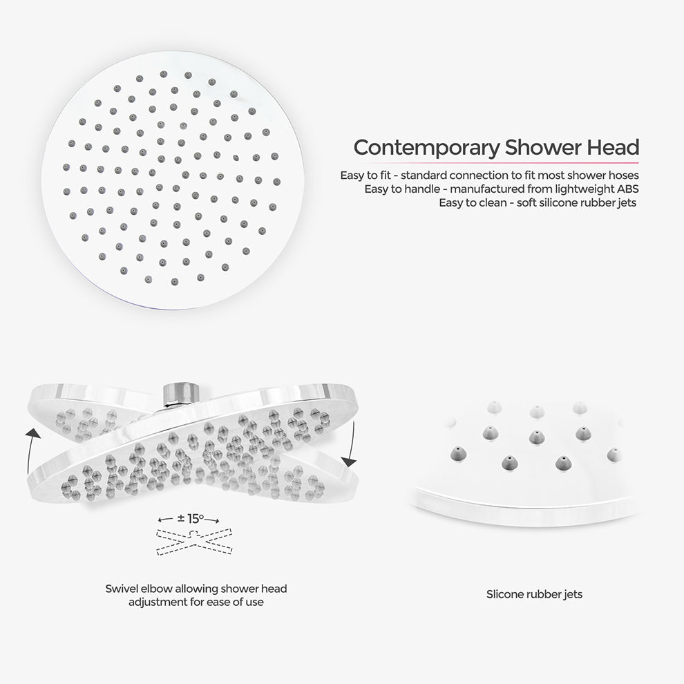 Modern Concealed Thermostatic Mixer Valve And Handset Rail Kit