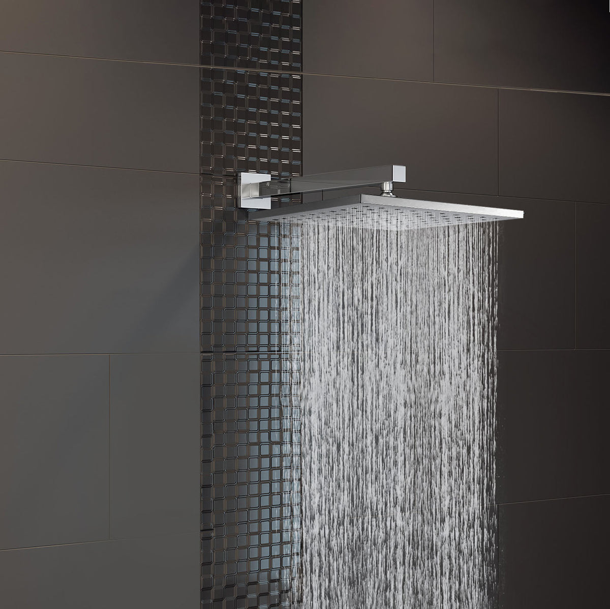 Cameo 3 Dial 2 Way Square Set - Shower Head & Handset