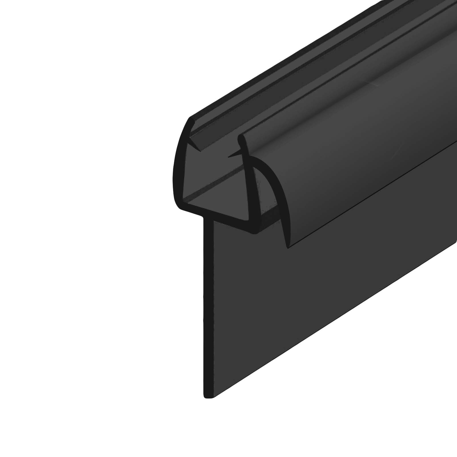 750 mm Glass Shower Door Rubber Seal Strip Gap 6 mm Black