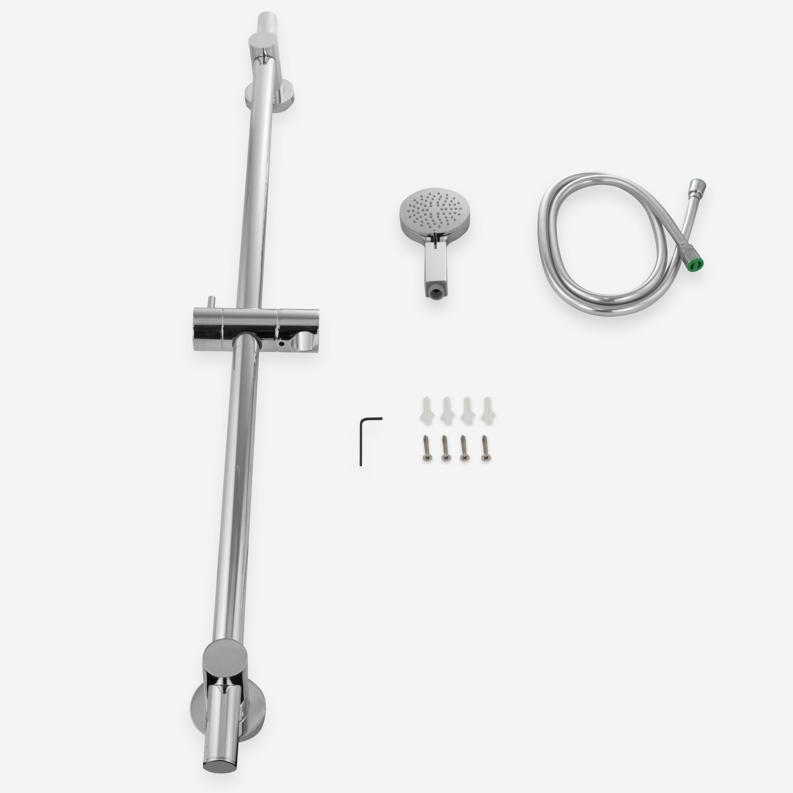 Ardex Solid Brass Slider Rail With 3 Mode Handset