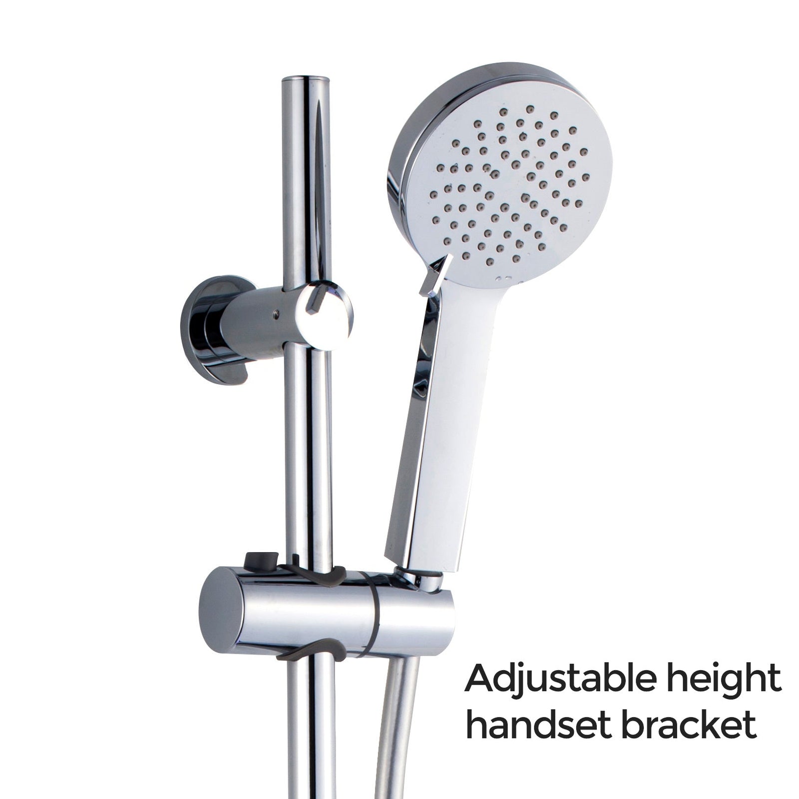 Yodora 3-Mode Handset & Solid Brass Rail Combo Chrome