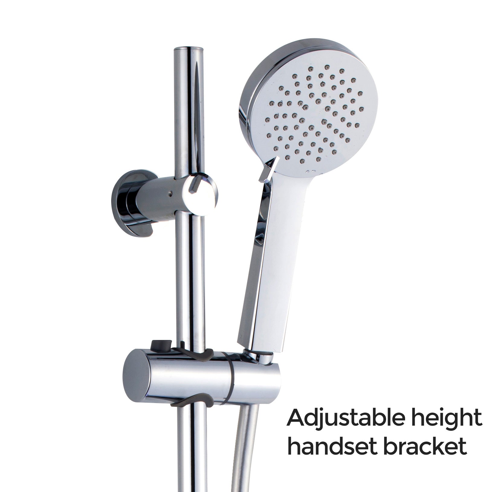 Yodora 3-Mode Handset & Solid Brass Rail Combo Chrome