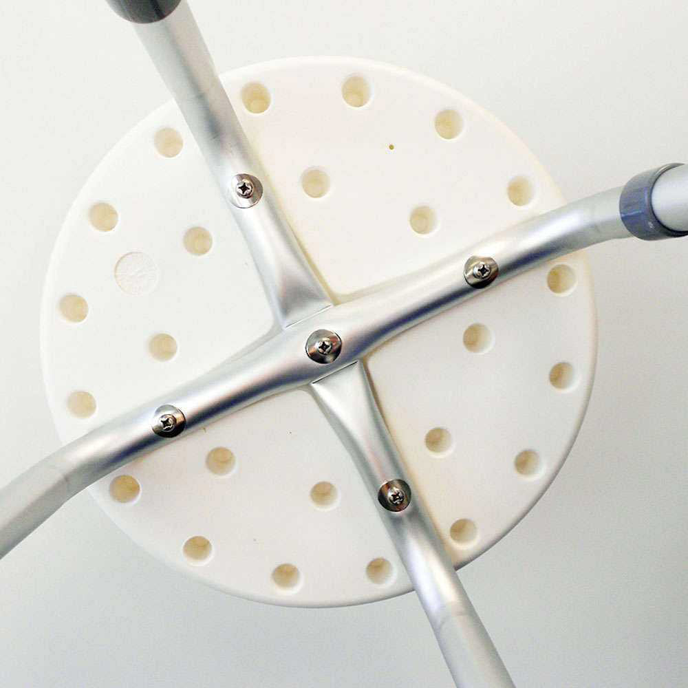 Round Light Weight Non-Slip Shower & Bath Stool with Adjustable Feet