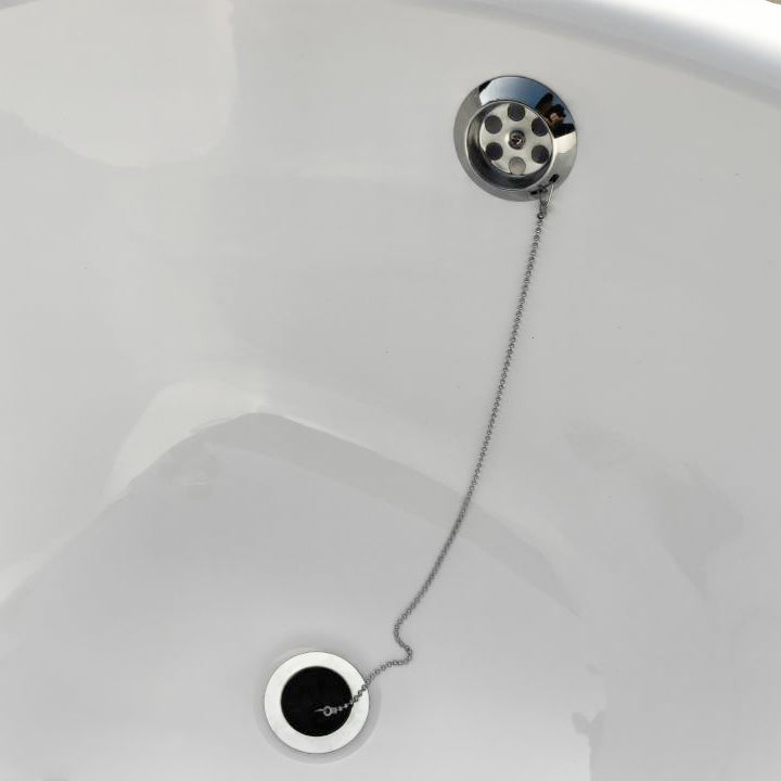 Dylan Premium 1500 x 700mm Heavy Duty Extra Thick Steel Enamel Bath, 2 Tap Holes, Waste & Overflow