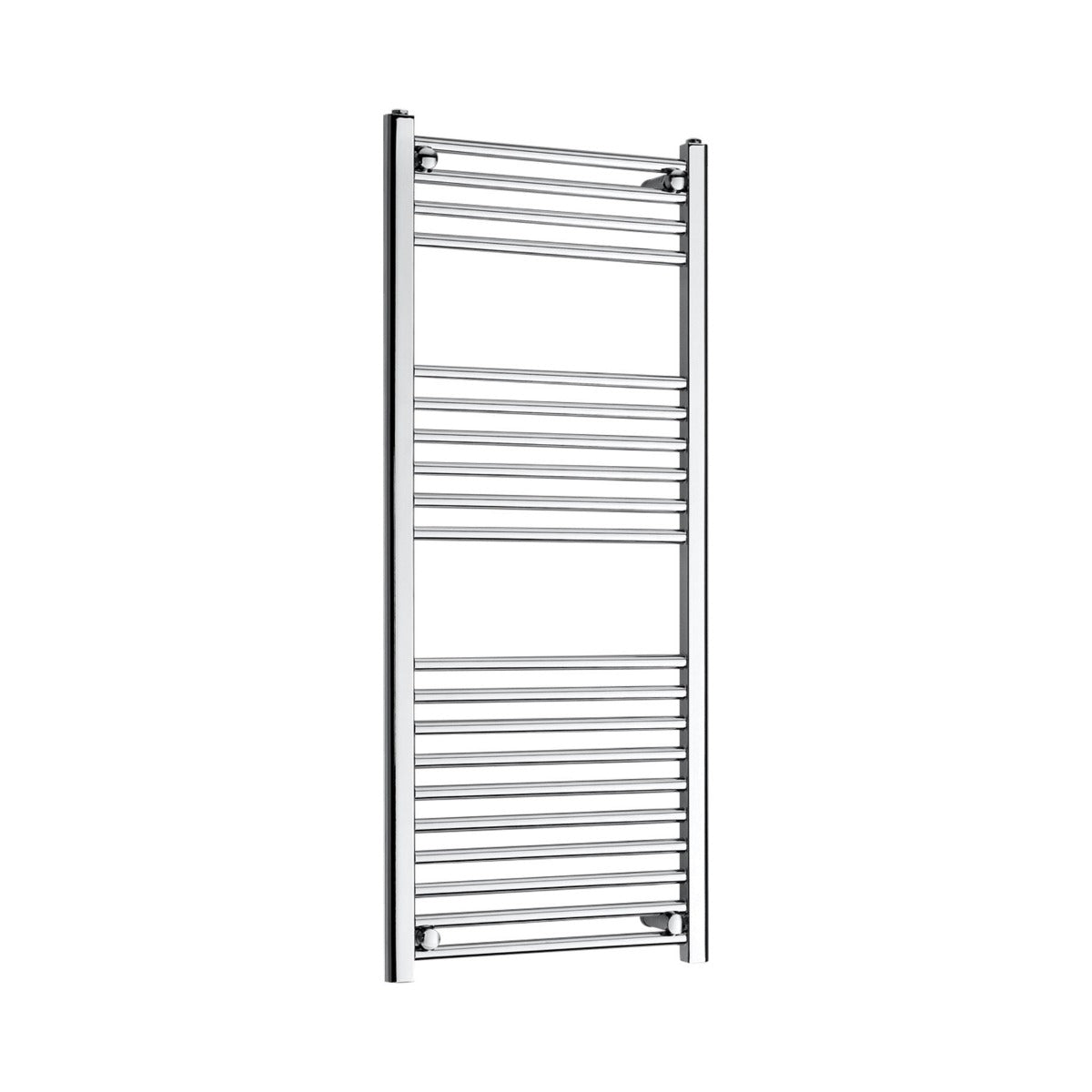Kartel 1200mm H x 400mm W Chrome Vertical Straight Radiator Towel Rail - STR412C