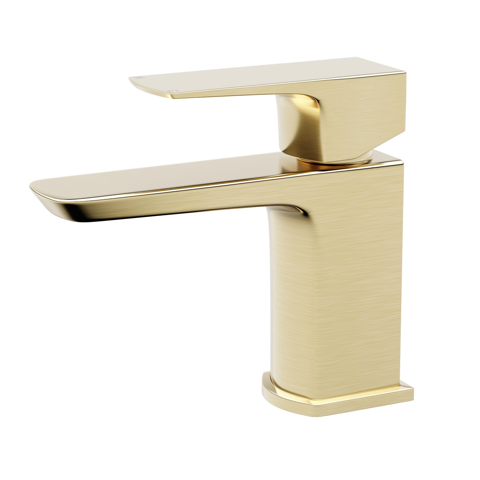 Brushed Brass Bathroom Cloakroom Basin Mono Mixer Tap
