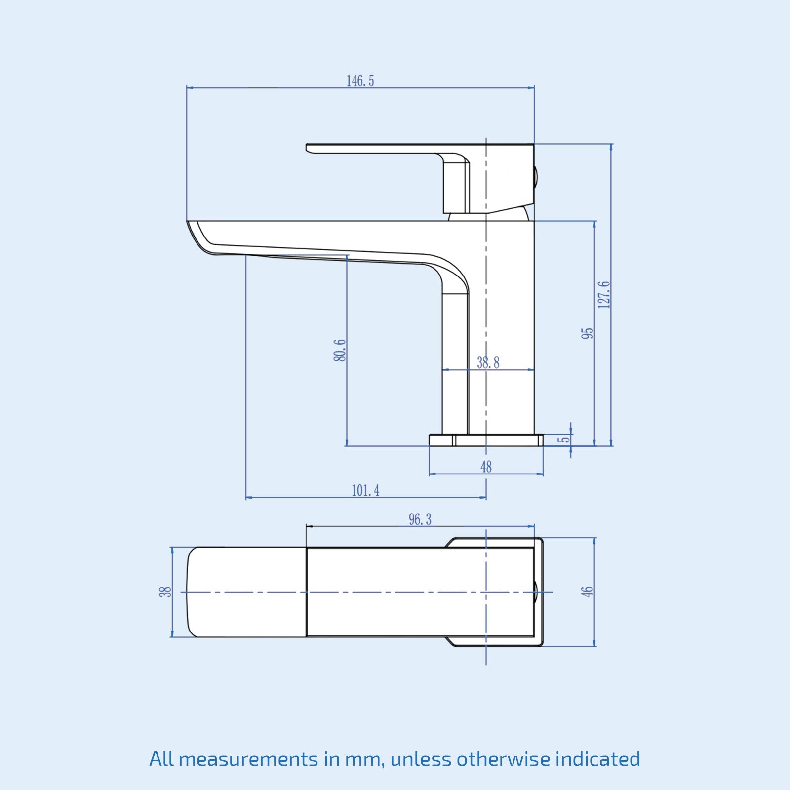 Brushed Brass Bathroom Cloakroom Basin Mono Mixer Tap & Waste