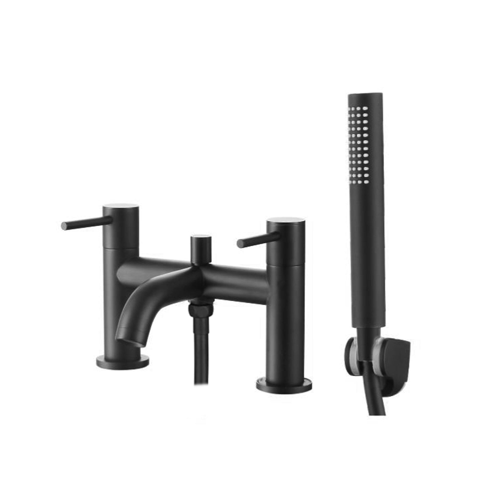 Bath Shower Mixer Tap With Handheld Kit Matt Black