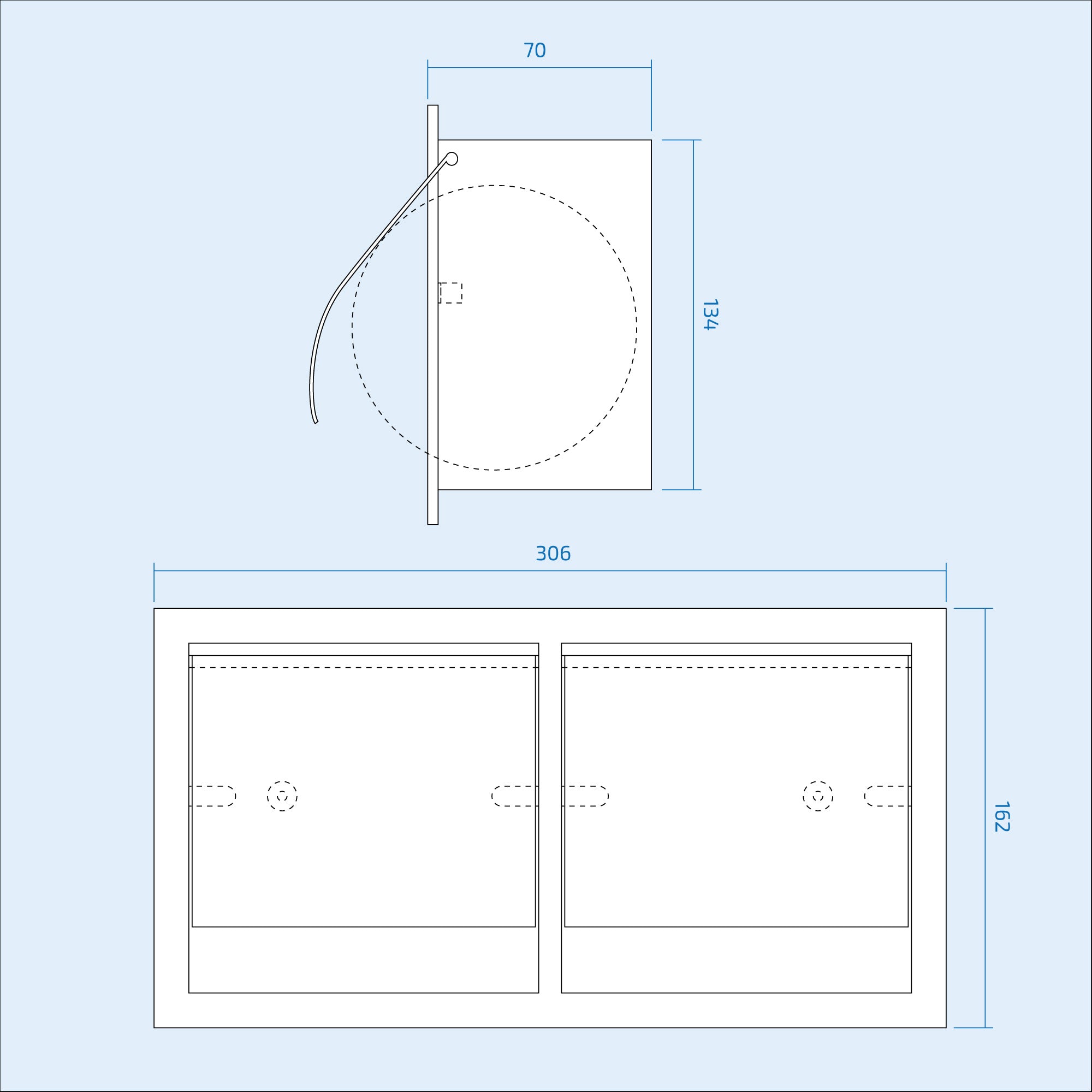 Single Concealed Toilet Roll Holder Chrome