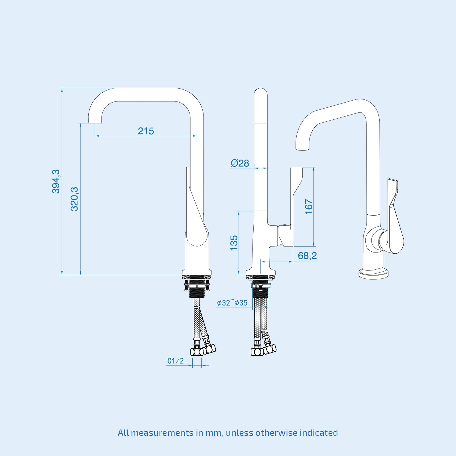 Modern Design Chrome Kitchen Sink Single Lever Mixer Tap With Swivel Spout