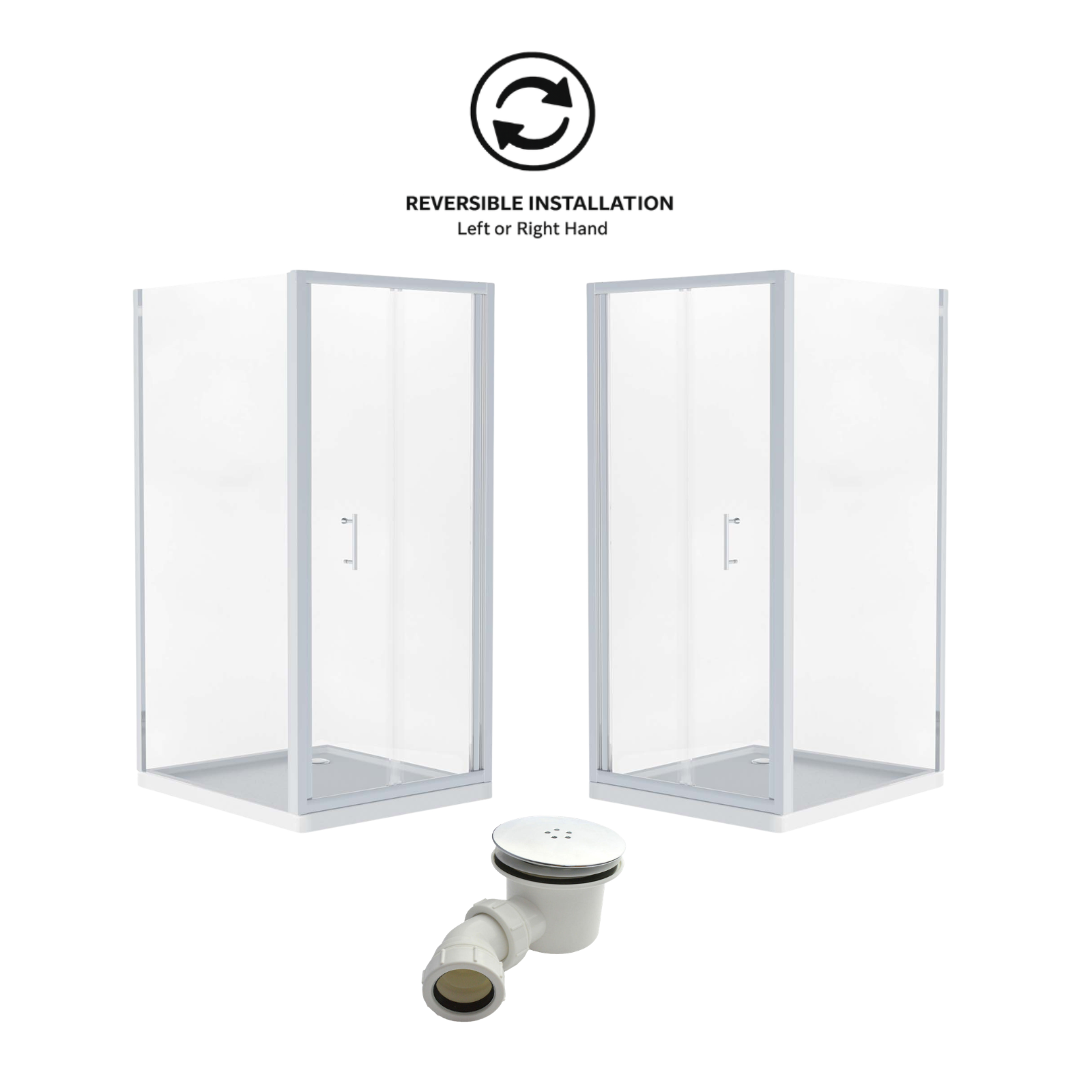 Chrome bifold enclosure image front view