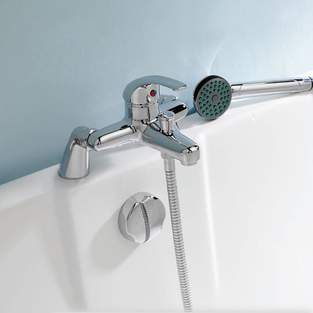 Studio Bath Shower Mixer Tap With Shower Handset Chrome