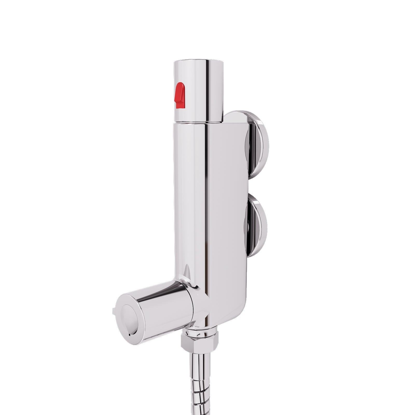 Rosa Modern Chrome Thermostatic Bar Mixer Shower Valve Round 1/2" Top Outlet