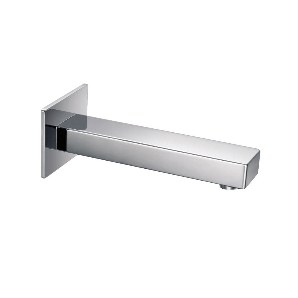 Square Wall Mounted Bath Spout Chrome