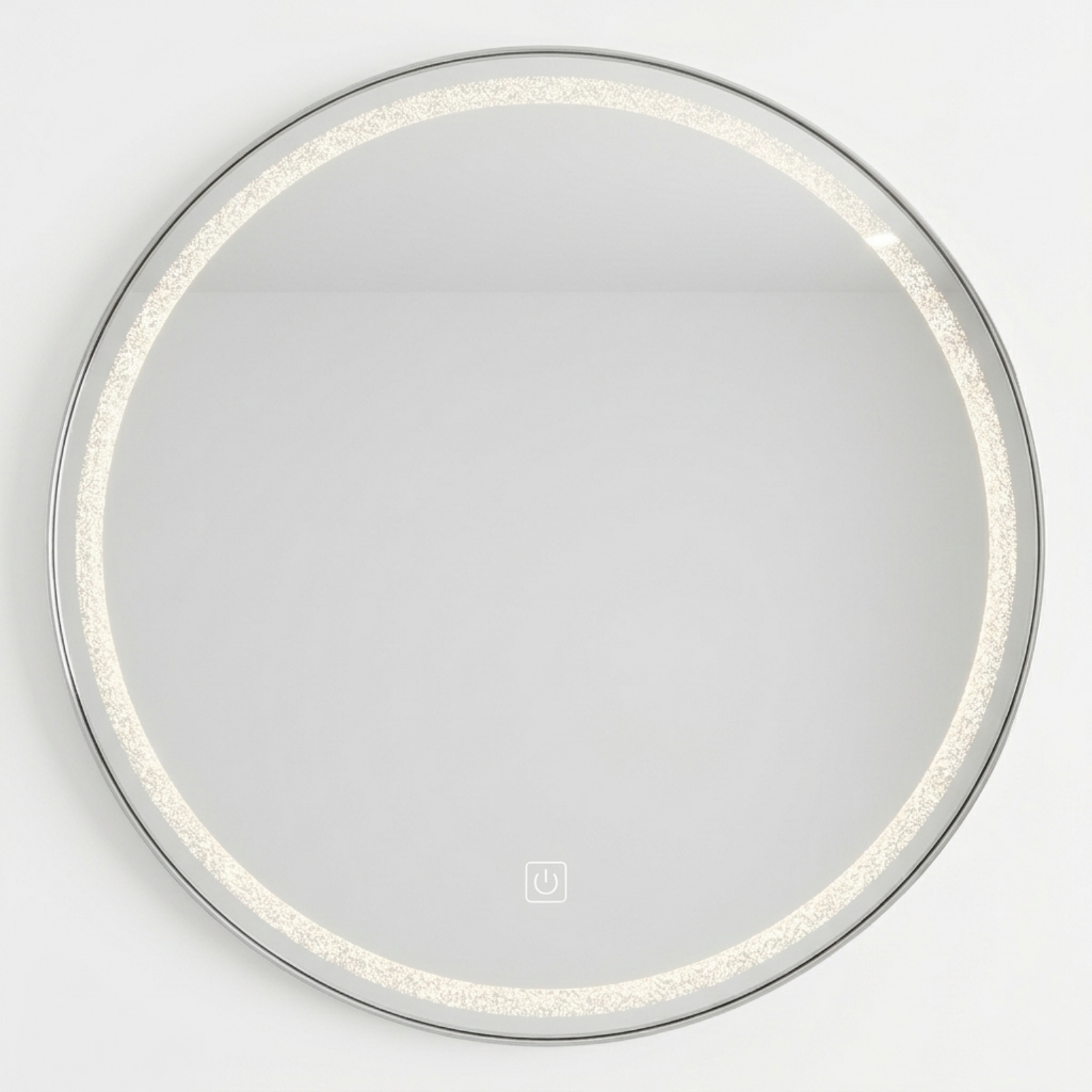 Kartell Vista 600mm Round Chrome Frame Front Lid LED Mirror Wall Mounted - VI60