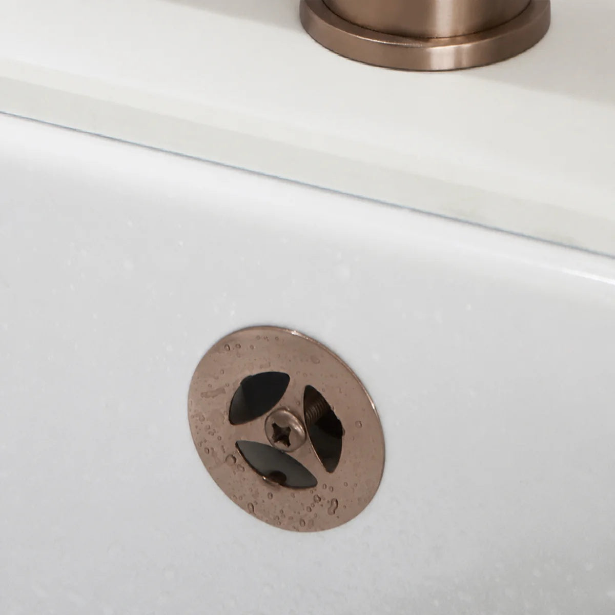 Bronze Kitchen Basin Waste with Overflow