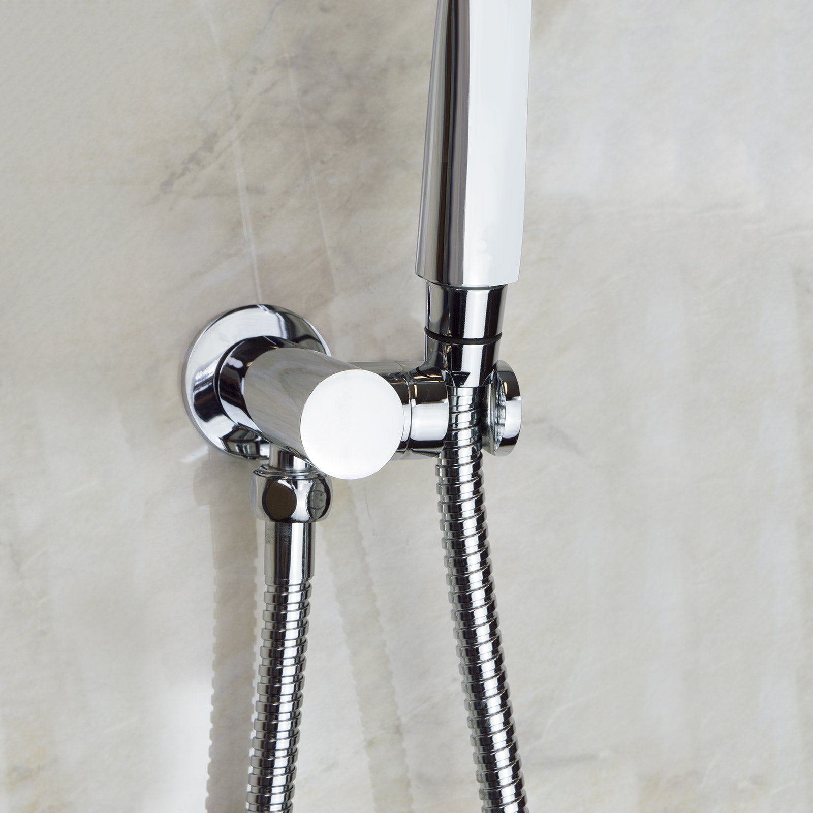 Beechwood Complete Shower Kit Set Including A 3 Mode Handset,1.5m Shower Hose And Fixed Adjustable Outlet Bracket