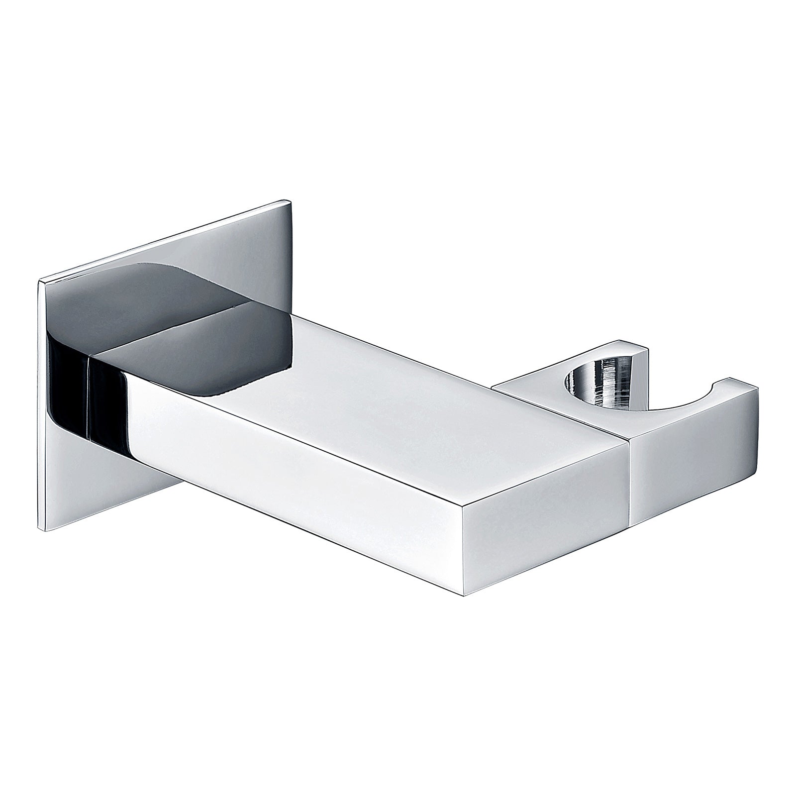 Bathroom Brass Square Wall Mounted Elbow Shower Handset Bracket Holder