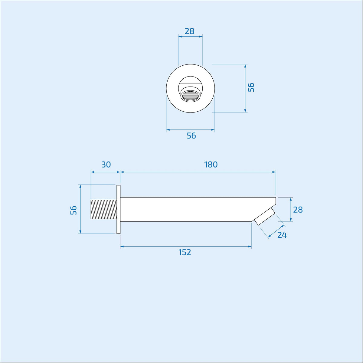Lilly 3 Dial 3 Way Round Concealed Thermostatic Mixer Valve, Bath Spout, Slim Round Handset & Round Shower Head Chrome