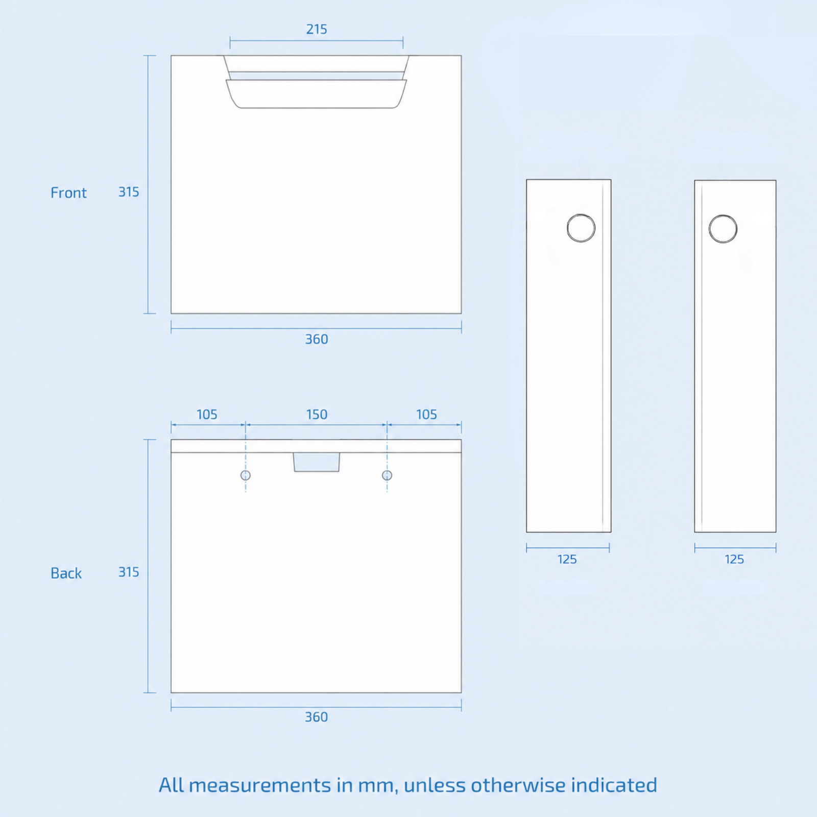 Universal Plastic Concealed Toilet Cistern With L Bend And Dual Flush Button