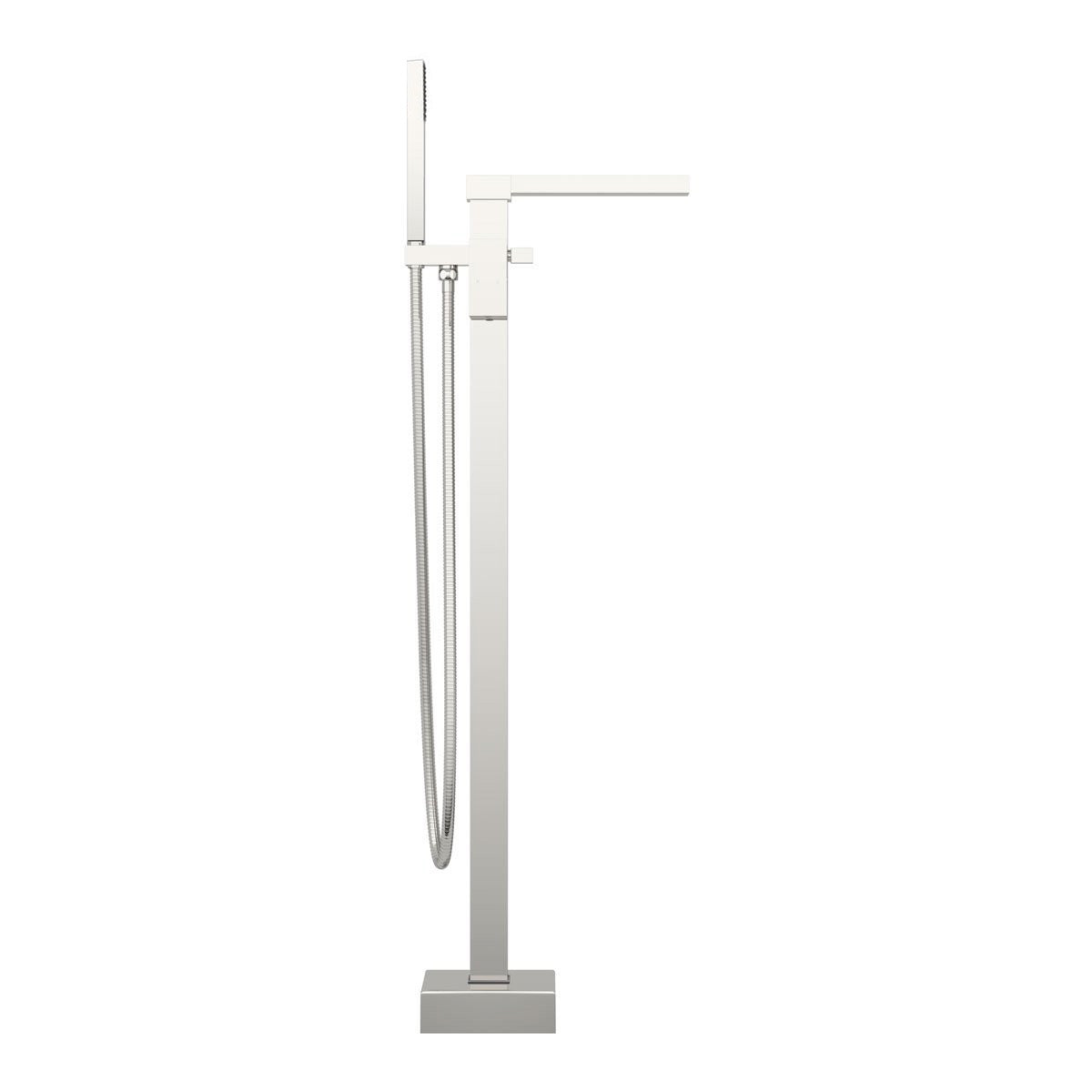 Ozone Chrome Square Freestanding Waterfall Bath Shower Mixer Modern Bathroom