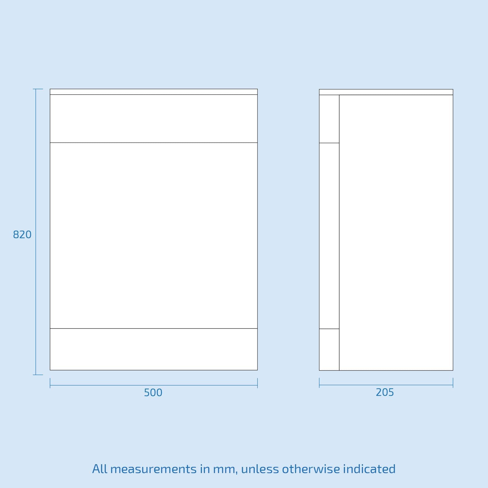 Afern White 500mm Vanity Basin WC Unit & Ellis Back to Wall Toilet