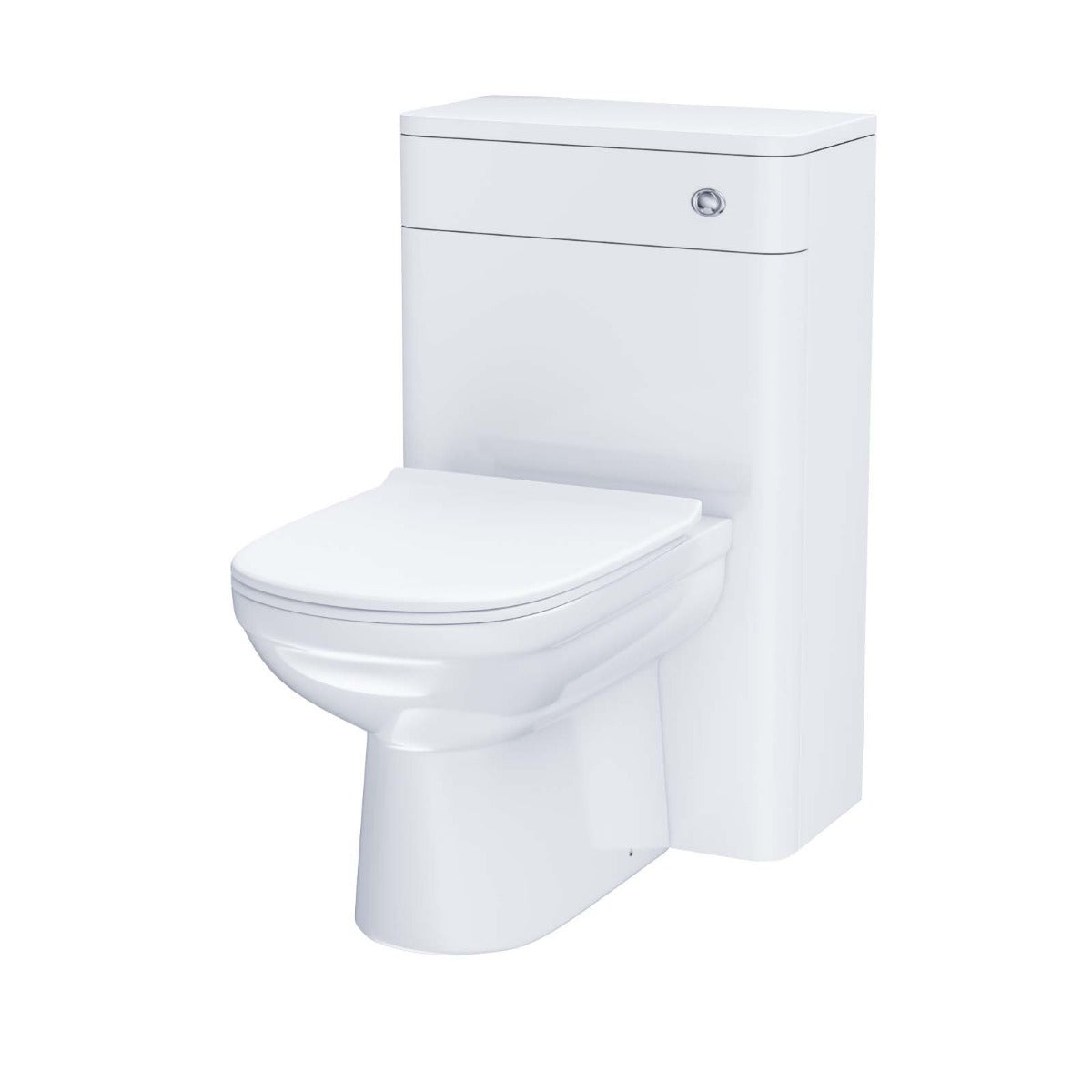 Afern Modern 500mm Back To Wall WC Toilet Unit Gloss White