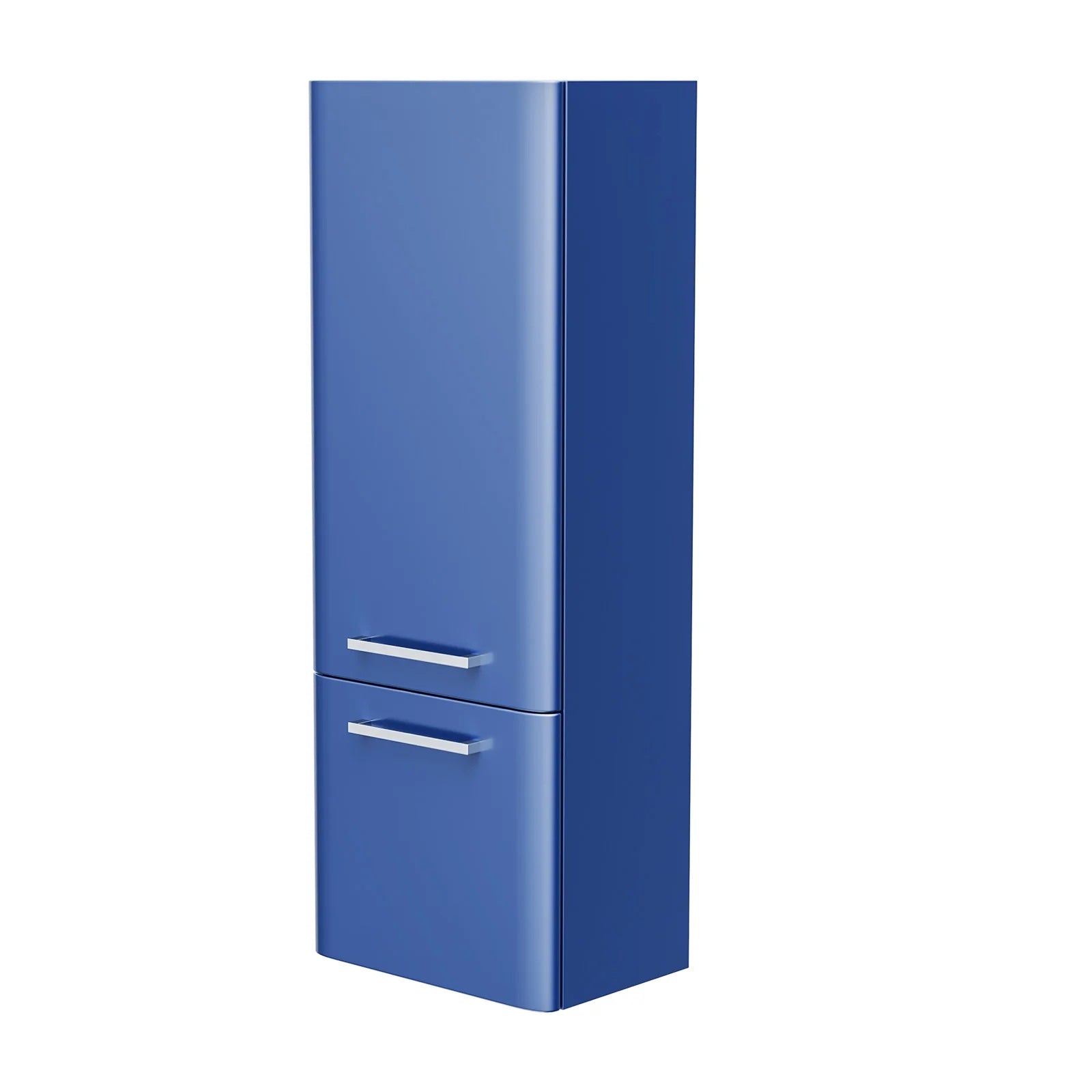 Afern Contemporary 1000mm Wall Hung Tall Cabinet - Navy