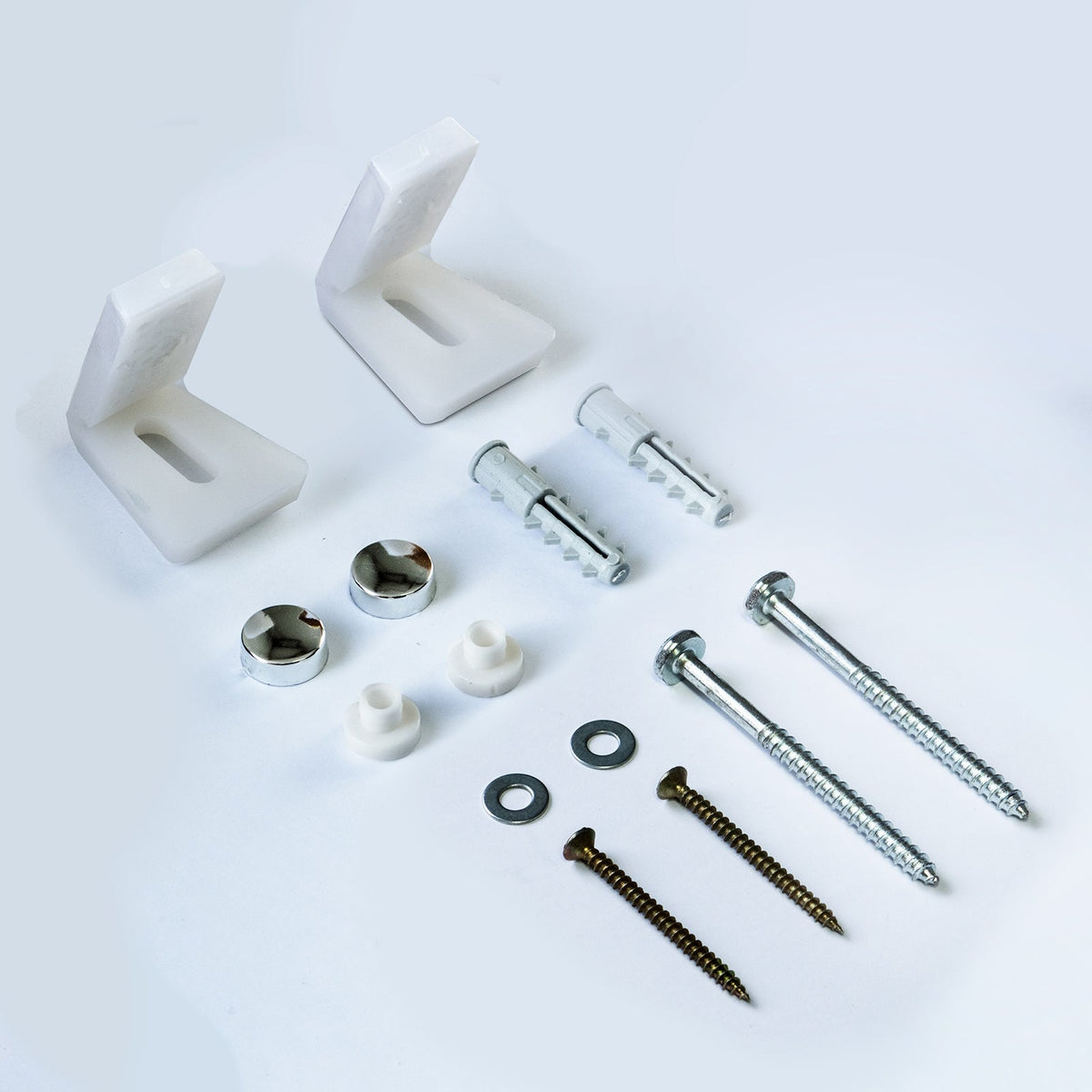 White Ceramic WC Close Coupled Toilet Pan and Seat