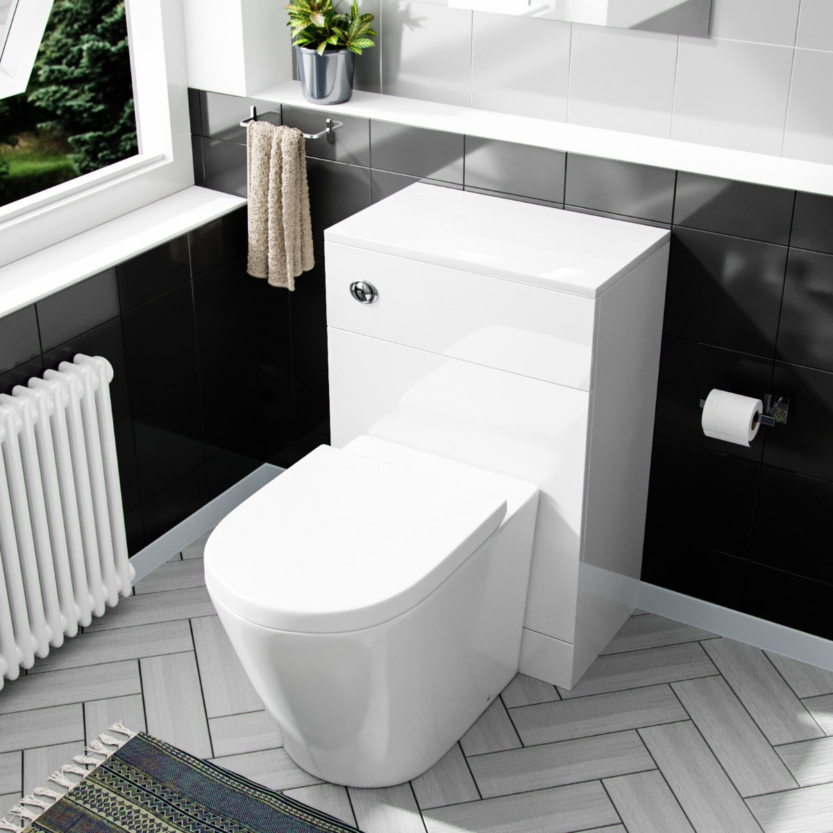 Benson 500mm WC Unit & BTW Round Toilet Pan