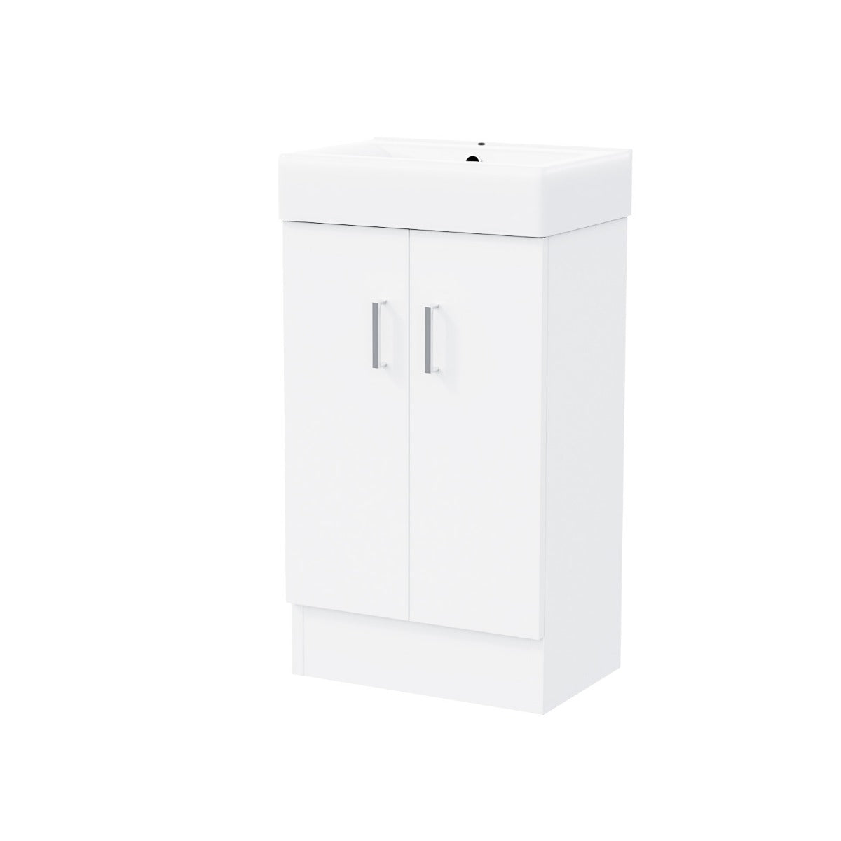 Nanuya 500 Flat Pack Vanity & WC Toilet Pan and Round Bathtub & Panels