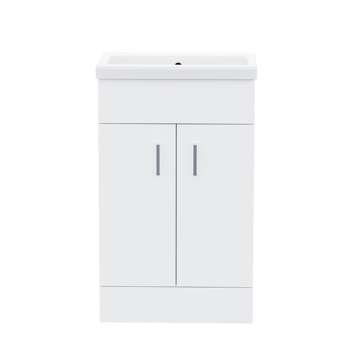 Nanuya 500mm Flat Pack Floorstanding Vanity Basin Unit White