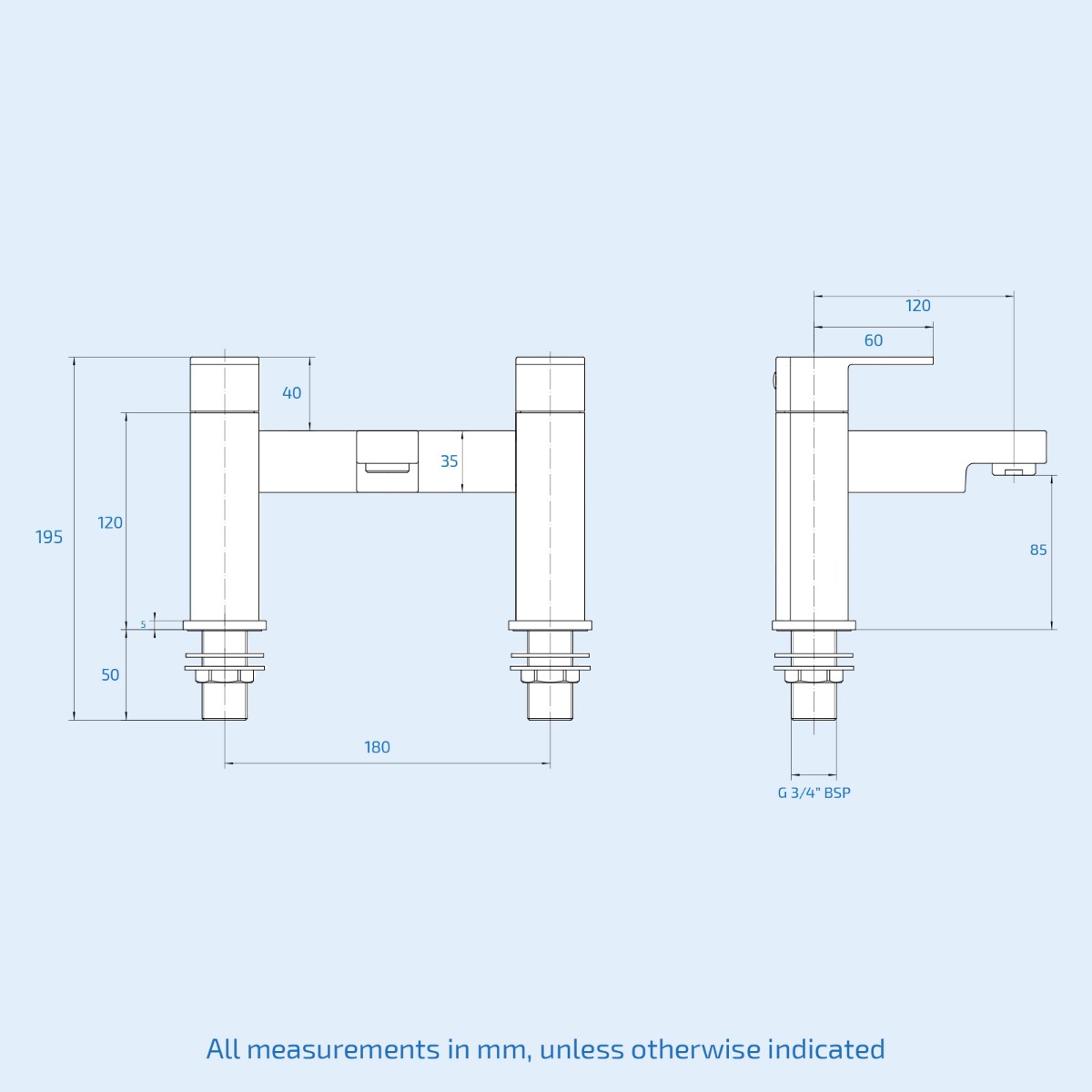 White 500mm Vanity WC Unit BTW Toilet Shower Bath & Chrome Tap Suite