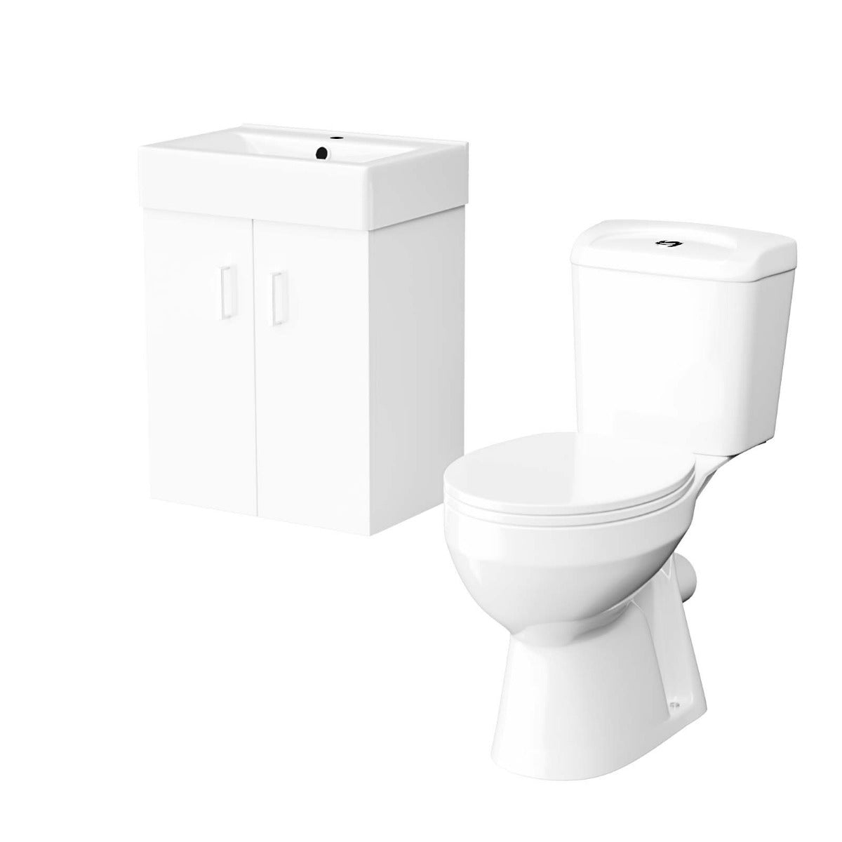 Nanuya Bathroom Suite 450 Wall Hung Vanity & WC Toilet Pan