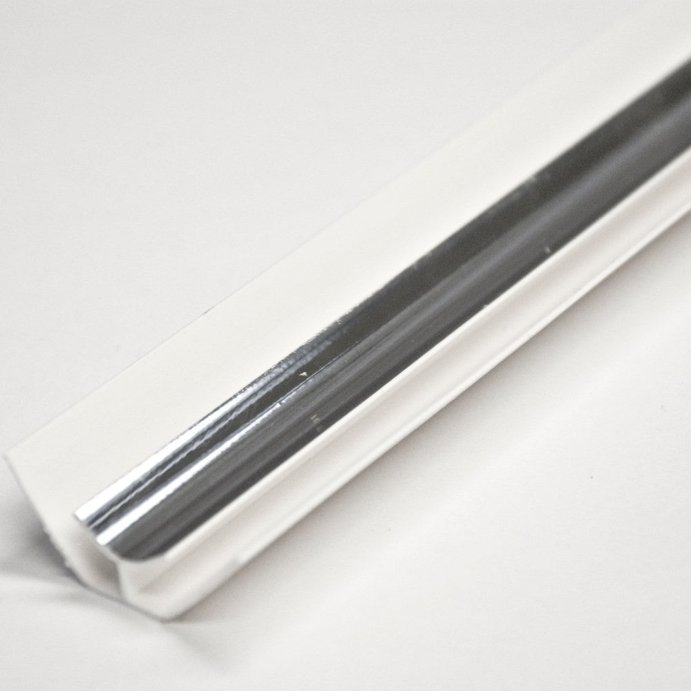 Norma PVC Internal Corner Trim Chrome 10mm X 2.4m for Wall Cladding