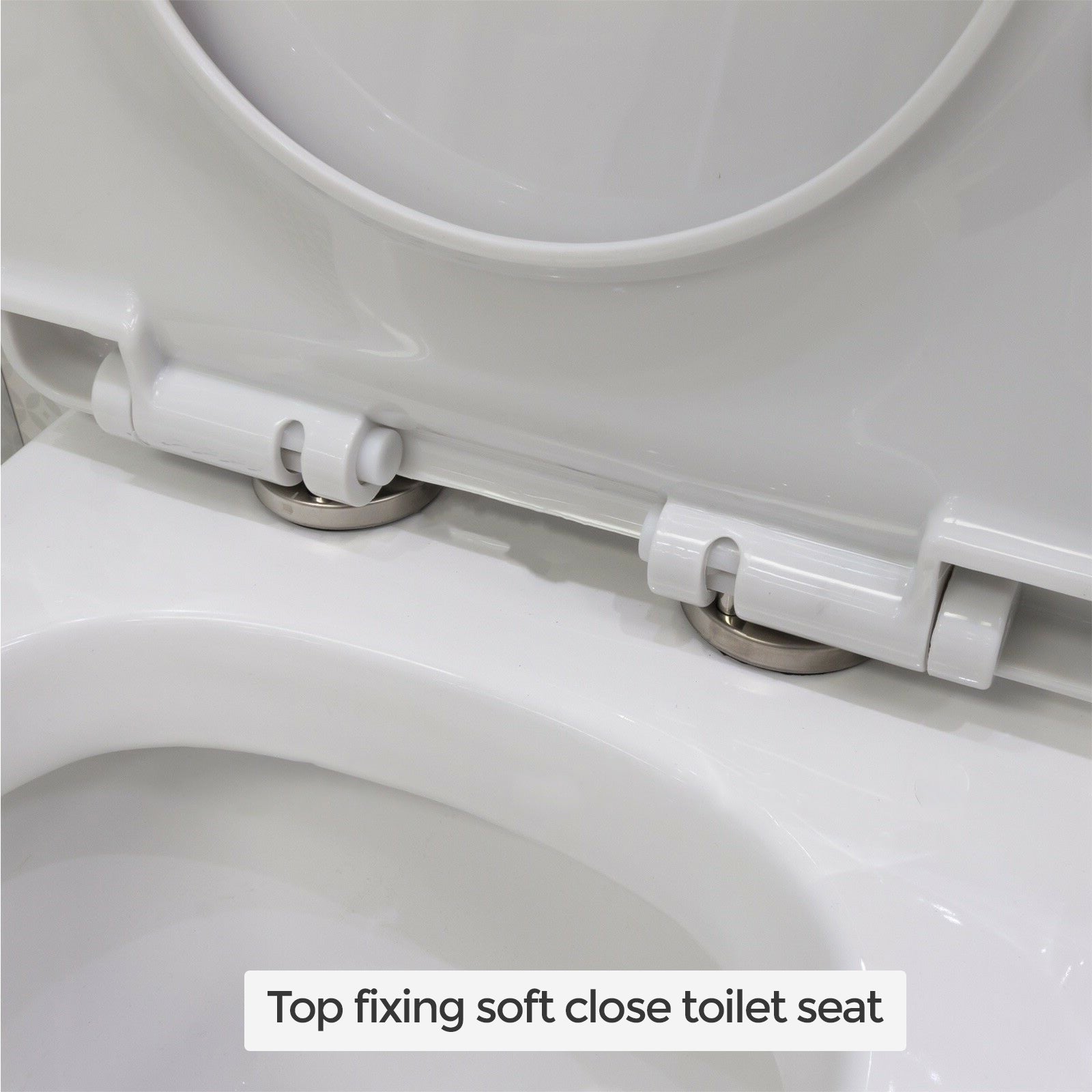 White Ceramic WC Close Coupled Toilet Pan and Seat