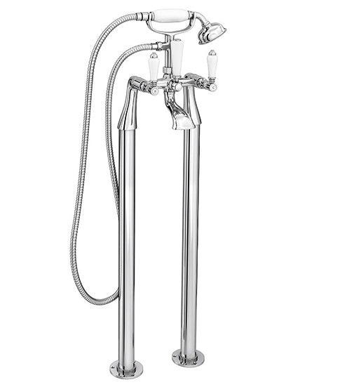 Imperior Traditional Design Freestanding Bath Shower Mixer Tap With Handheld Kit