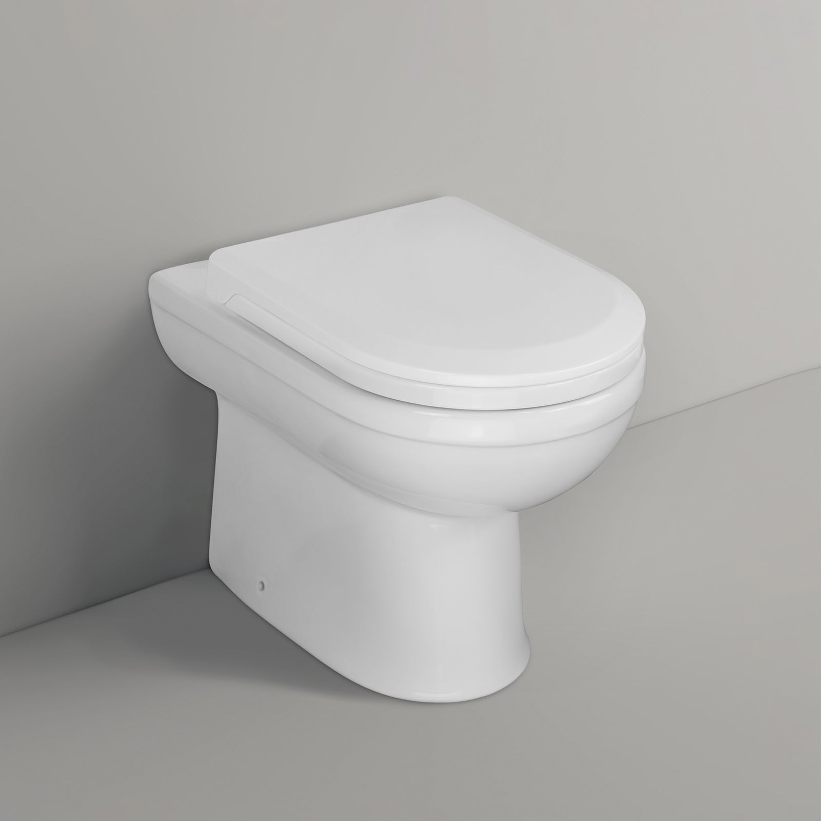 Melbourne Cloakroom Round BTW Toilet & Wall Hung Basin Left Hand Set