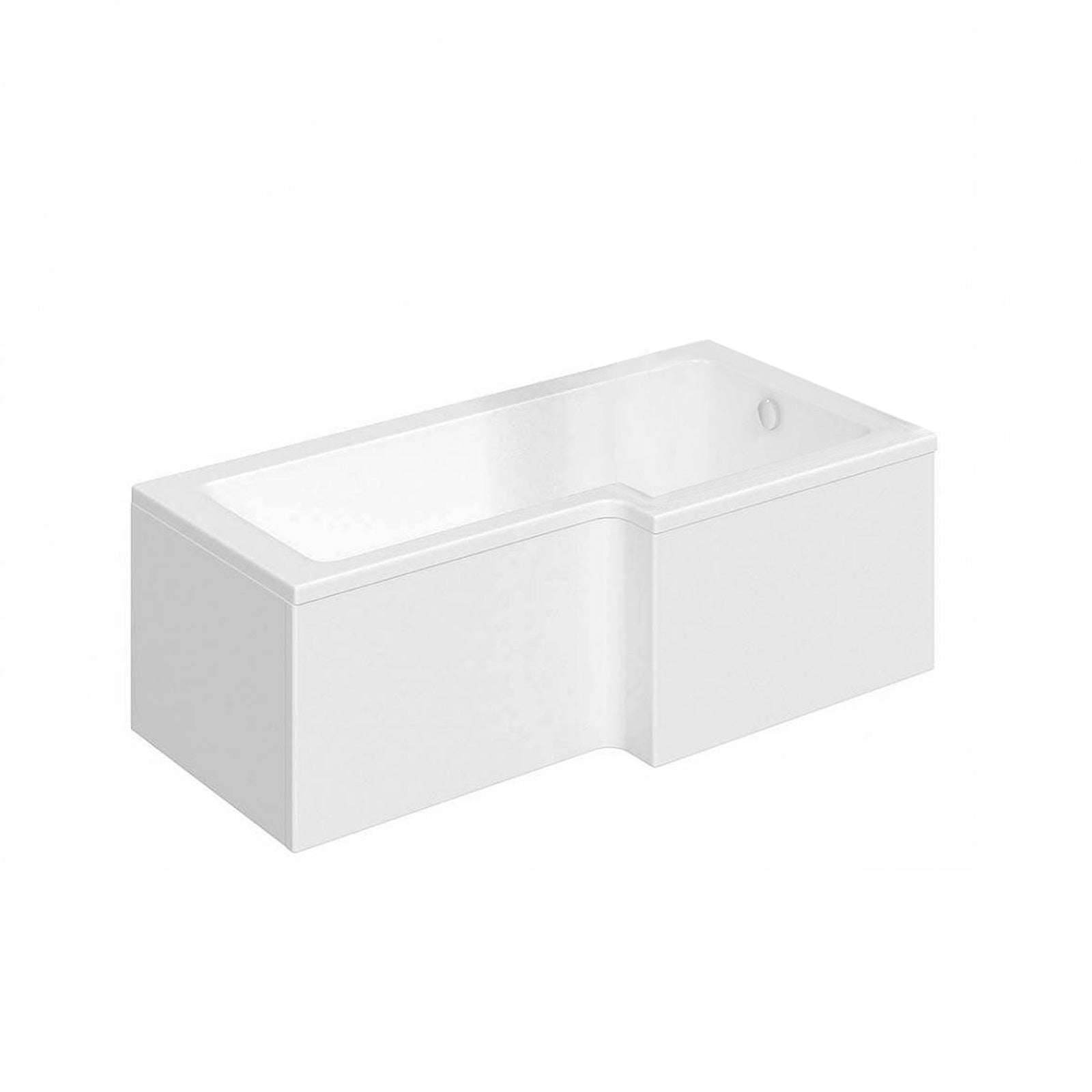 Ellen L-Shaped Shower Bath with Vanity Unit & Toilet