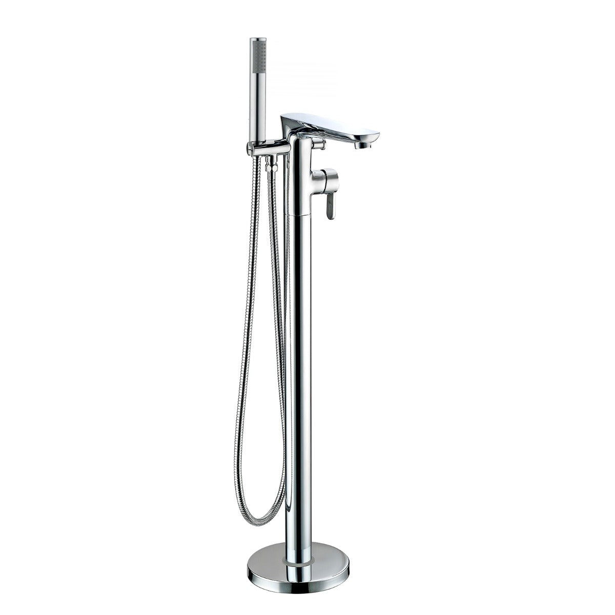 Chrome Perth Floor Standing Bath Shower Mixer Tap