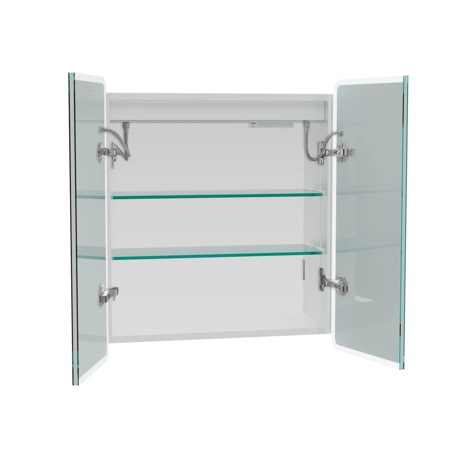 LED Bathroom Mirror Cabinet 2 Doors 600 x 130 x 700mm with Sensor